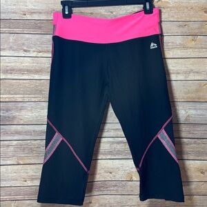 RBX Black and Pink Athletic Capris